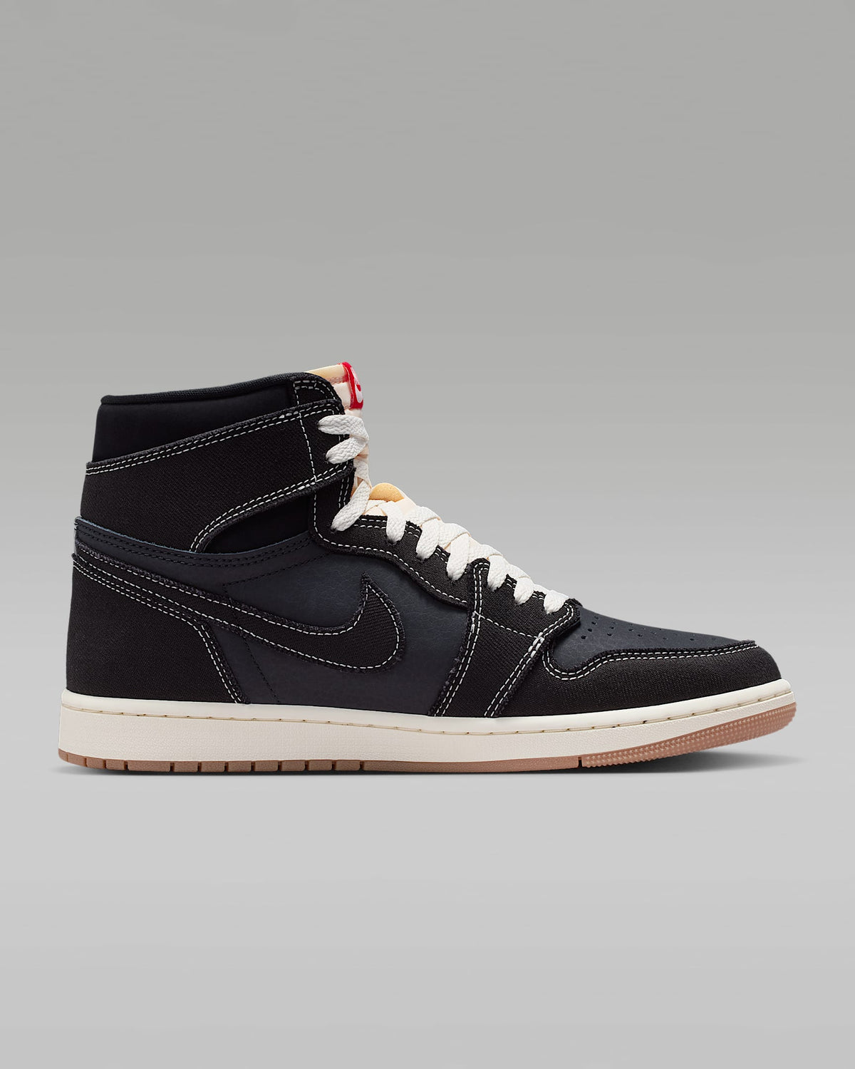 nike shoes for men   Air Jordan 1 High OG Black Sail and Gym Red Sneakers