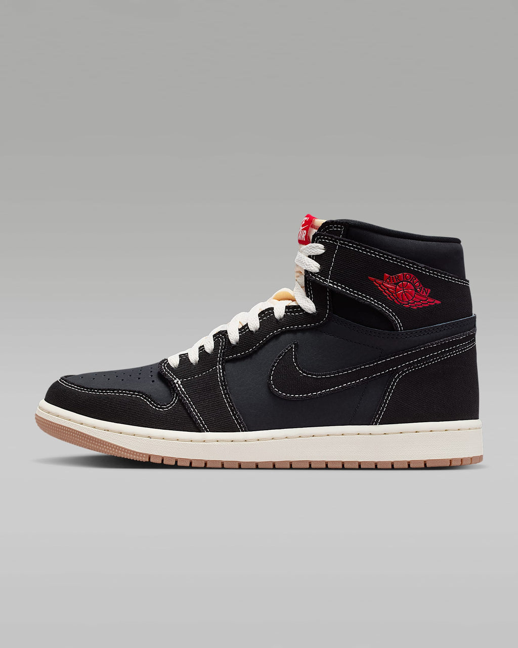nike shoes for men   Air Jordan 1 High OG Black Sail and Gym Red Sneakers