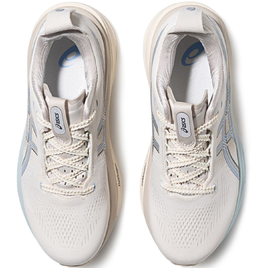 Asics  shoes  neutral running shoes mens  sneakers Gel-Kayano 33 Cream / Light Blue / Silver