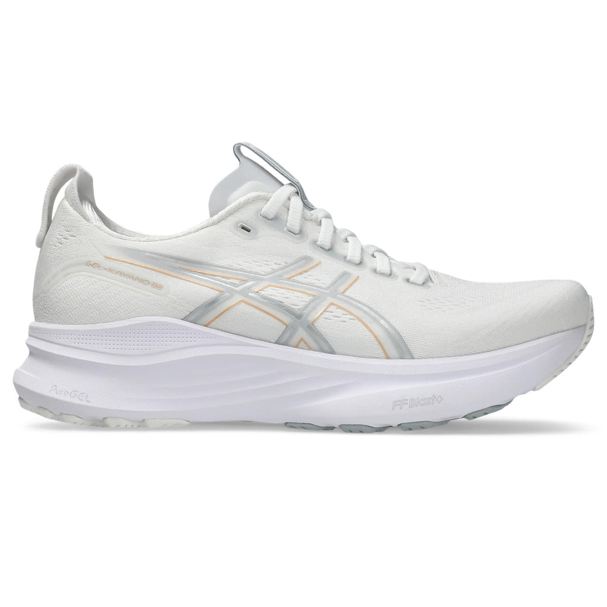 Asics  shoes  neutral running shoes mens  sneakers Gel-Kayano 31 White / Silver / Pale Orange
