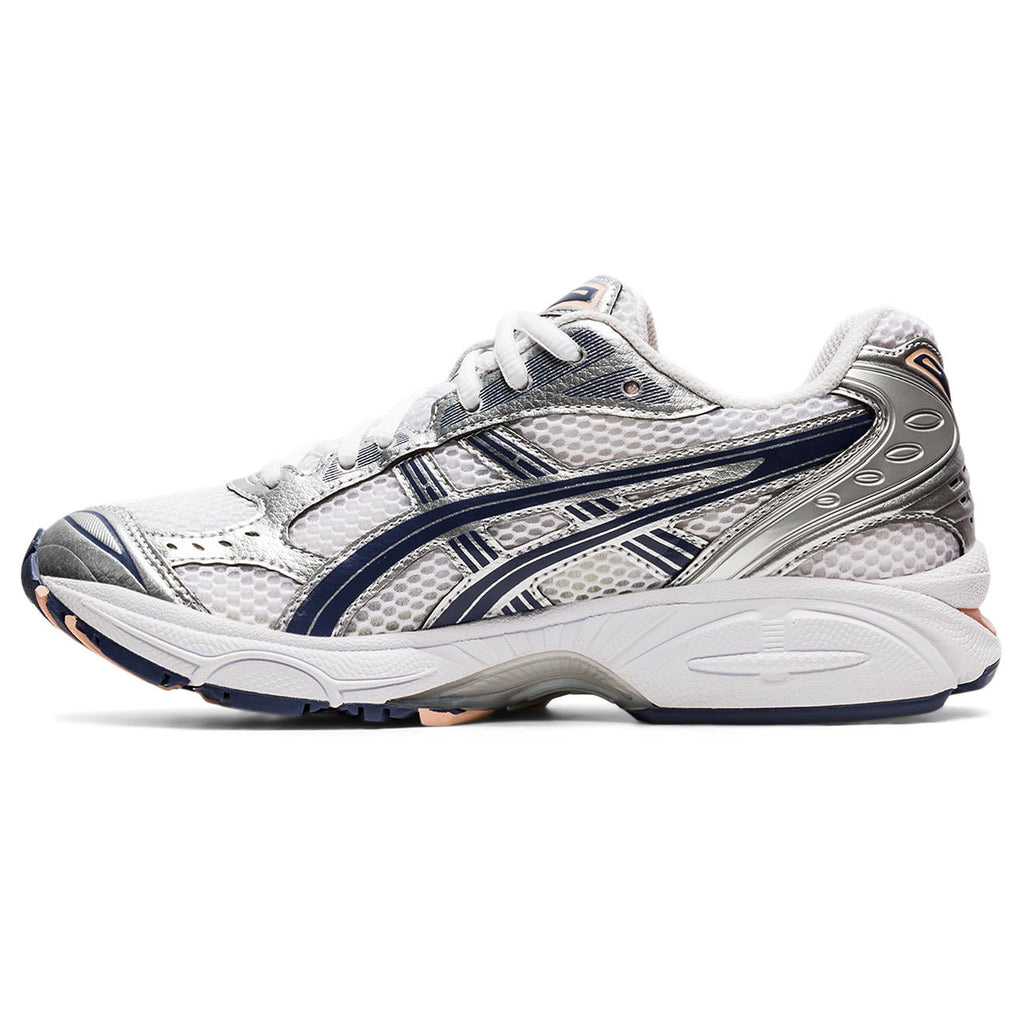 Asics  shoes  neutral running shoes mens  sneakers Gel-Kayano 14 White / Metallic Silver / Dark Navy