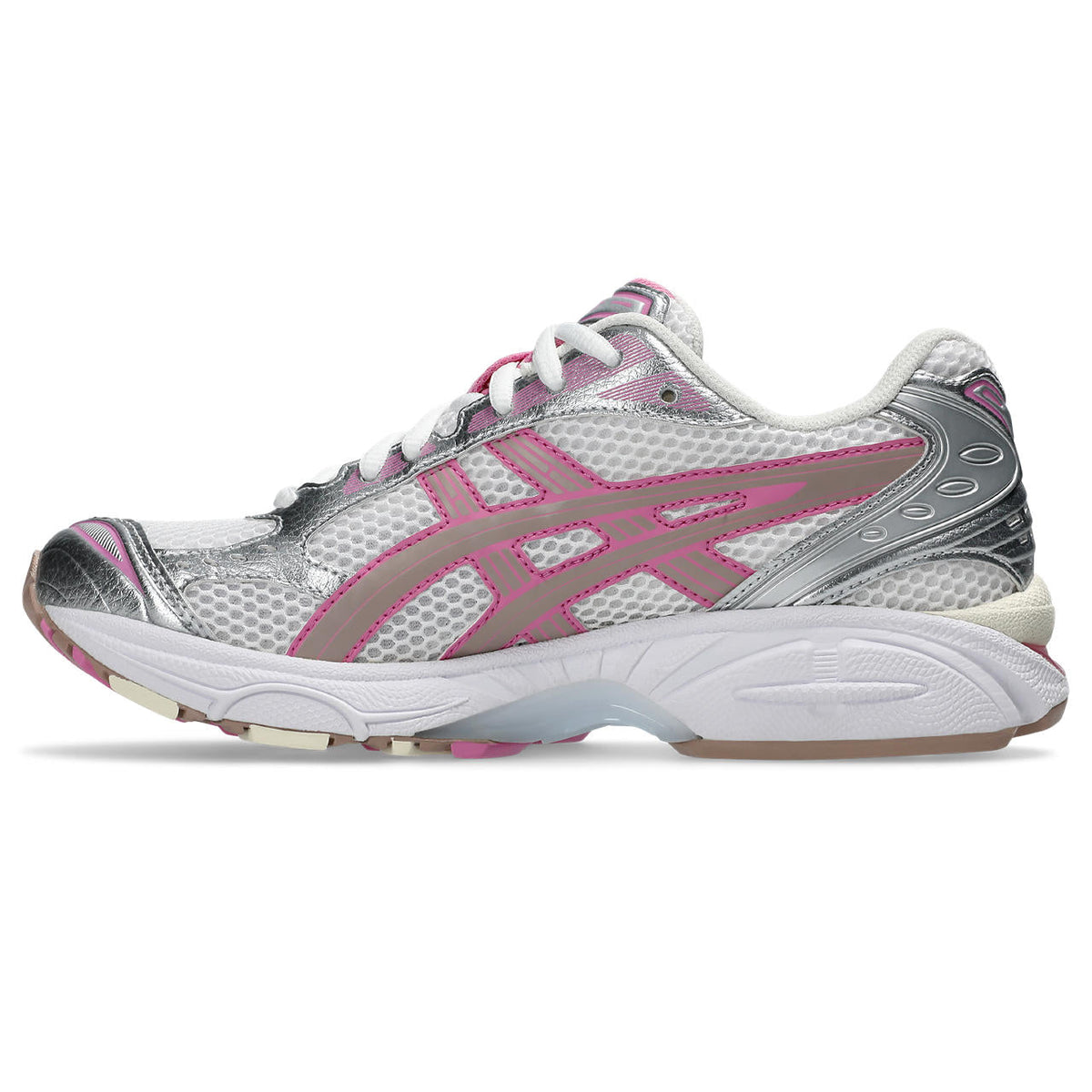 Asics  shoes  neutral running shoes mens  sneakers Gel-Kayano 14 White / Metallic Silver / Pink