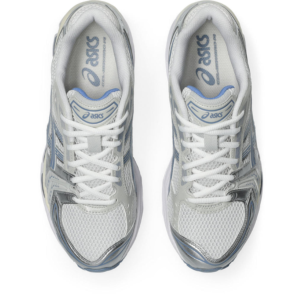 Asics  shoes  neutral running shoes mens  sneakers Gel-Kayano 14 White / Metallic Silver / Dusty Blue