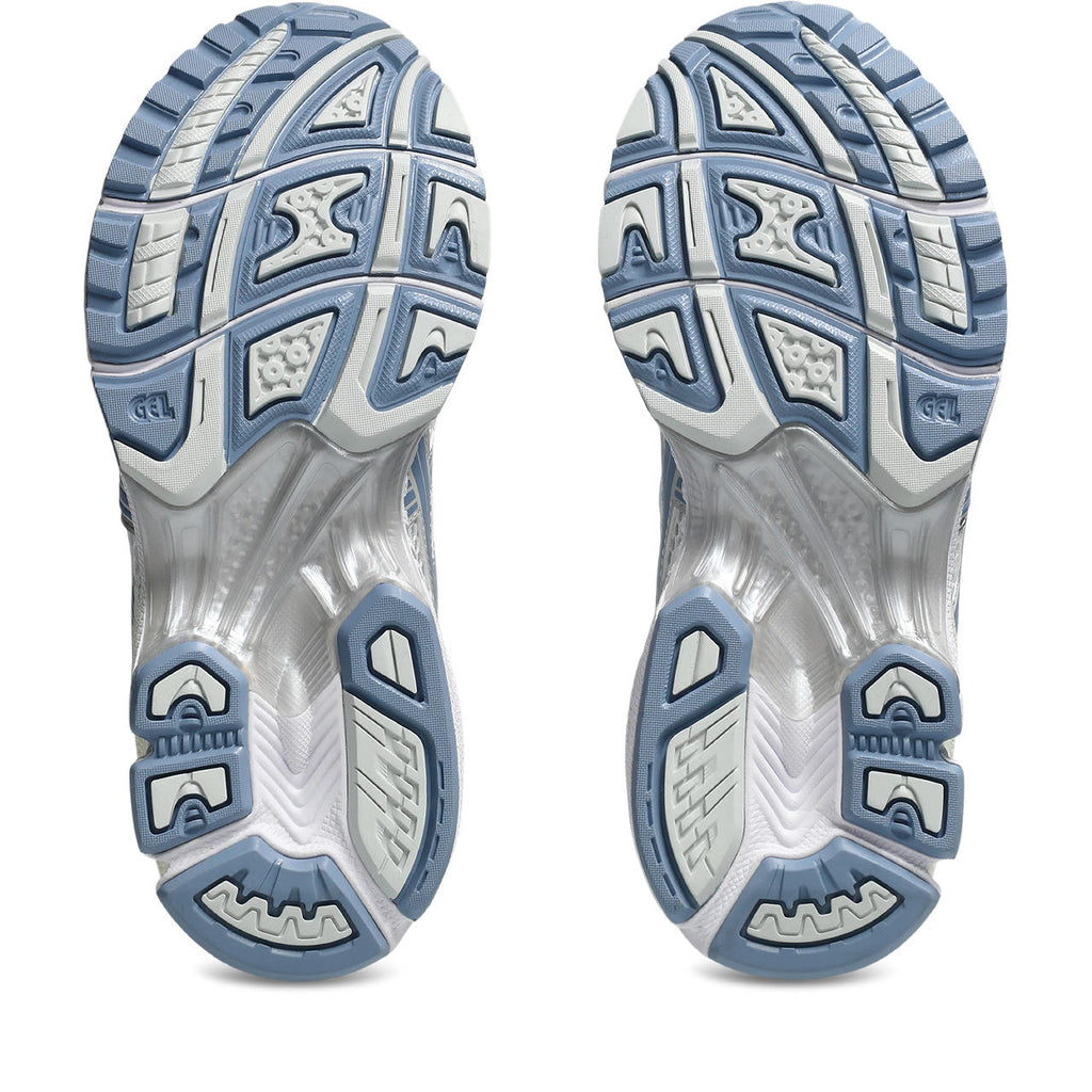 Asics  shoes  neutral running shoes mens  sneakers Gel-Kayano 14 White / Metallic Silver / Dusty Blue