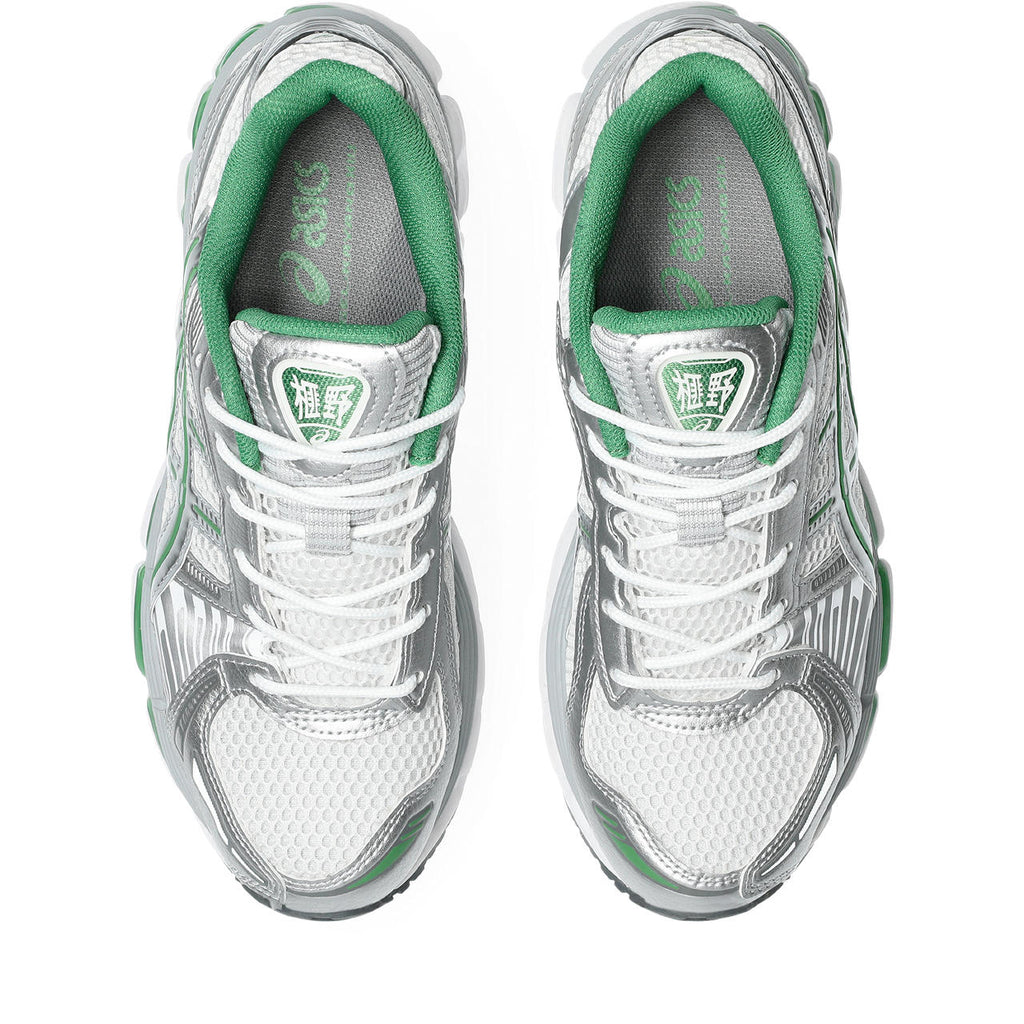 Asics  shoes  neutral running shoes mens  sneakers Gel-Nimbus Silver / White / Green