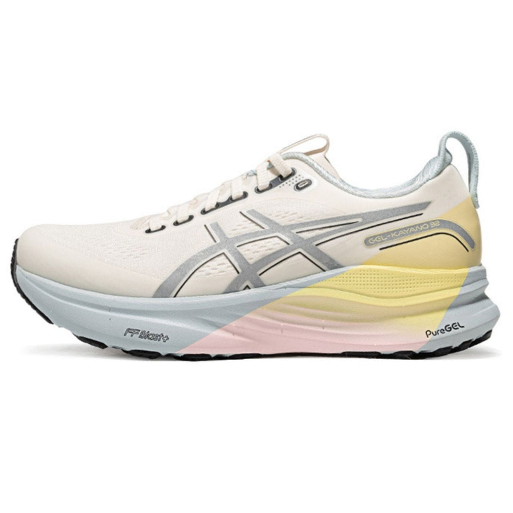 Asics  shoes  neutral running shoes mens  sneakers Gel-Kayano 32 Cream / Silver / Yellow / Pink