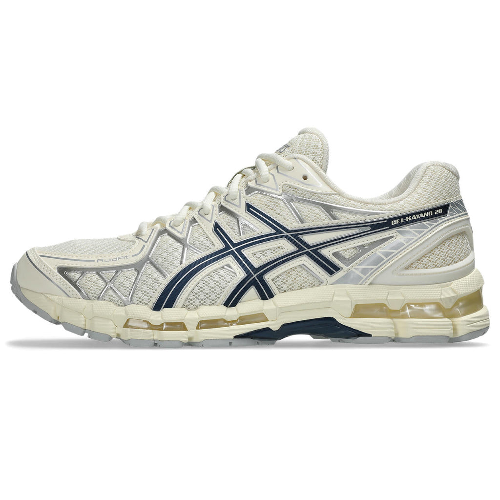 Asics  shoes  neutral running shoes mens  sneakers Gel-Kayano 20 Cream / Navy / Silver