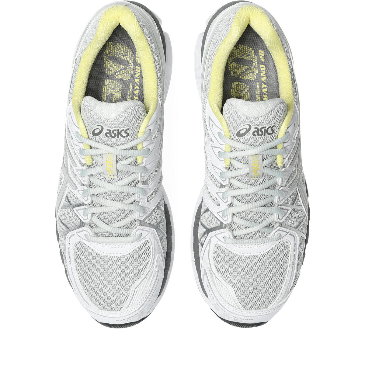 Asics  shoes  neutral running shoes mens  sneakers Gel-Kayano 20 White / Silver / Pale Yellow