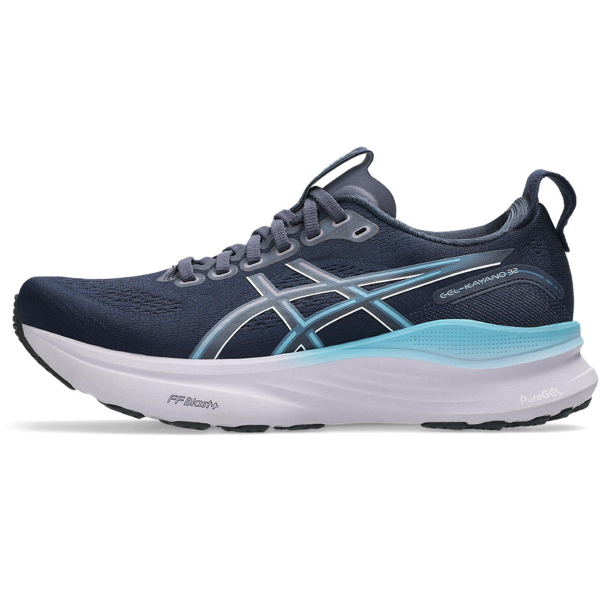 Asics  shoes  neutral running shoes mens  sneakers Gel-Kayano 32 Navy / Sky Blue / White