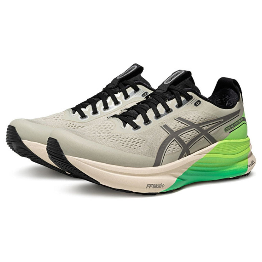 Asics  shoes  neutral running shoes mens  sneakers Gel-Kayano 32 Beige / Bright Green Gradient