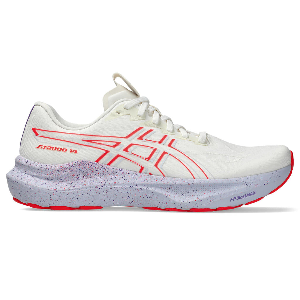 Asics womens shoes  neutral running shoes mens  sneakers GT-2000 14 White / Red / Light Blue