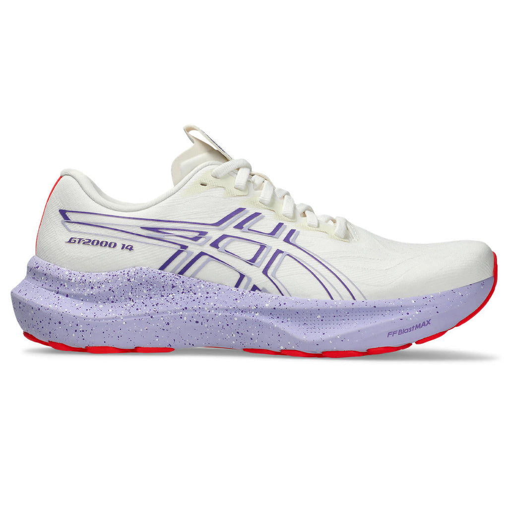 Asics womens shoes  neutral running shoes mens  sneakers GT-2000 14 White / Purple / Red