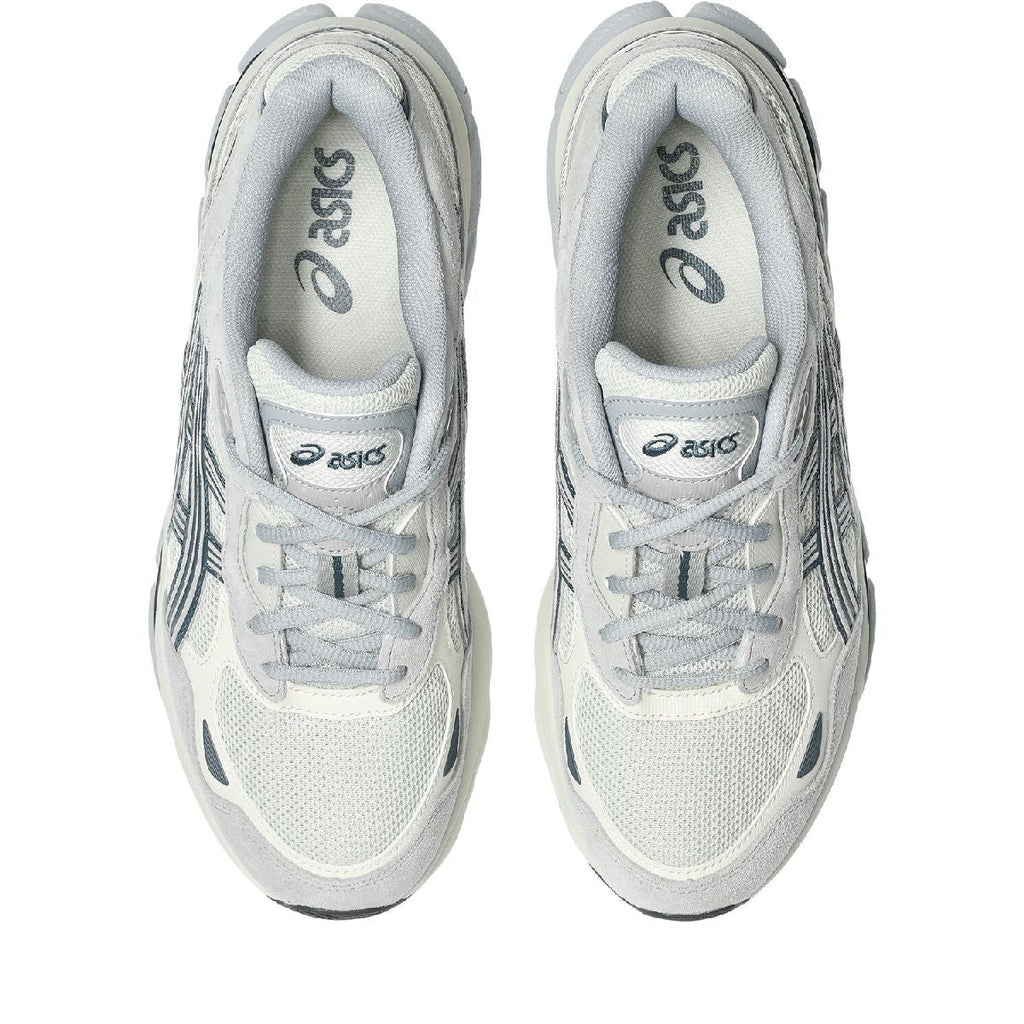 Asics womens shoes  neutral running shoes mens  sneakers Gel-NYC – Cream/Light Grey/Teal Sneaker