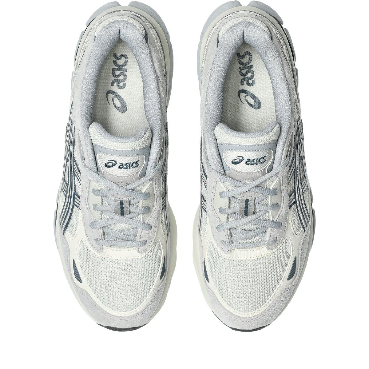 Asics womens shoes  neutral running shoes mens  sneakers Gel-NYC – Cream/Light Grey/Teal Sneaker