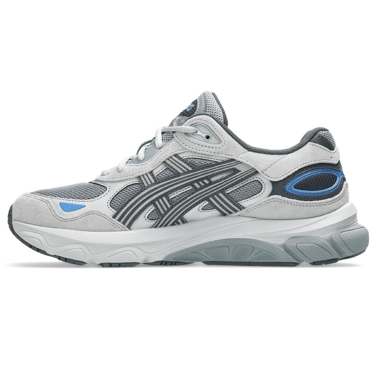 Asics womens shoes  neutral running shoes mens  sneakers Gel-NYC – Light Grey/Dark Grey/Blue Sneaker