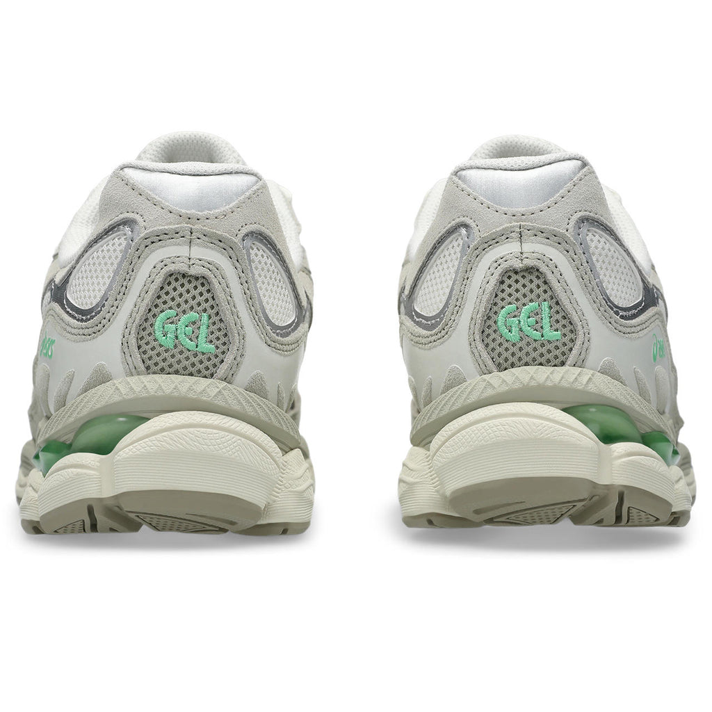 Asics womens shoes  neutral running shoes mens  sneakers Gel-Kayano 14 – Off-White/Silver/Light Olive Sneaker