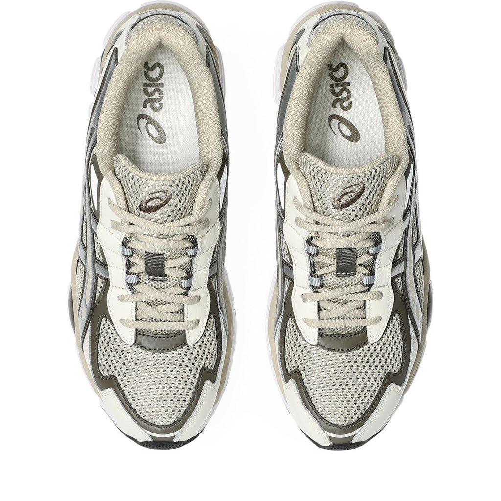 Asics womens shoes  neutral running shoes mens  sneakers Gel-Kayano 14 – Cream/Silver/Olive Sneaker
