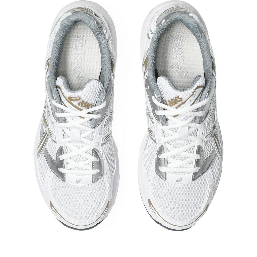 Asics womens shoes  neutral running shoes mens  sneakers Gel-1130 – White/Silver/Gold Sneaker