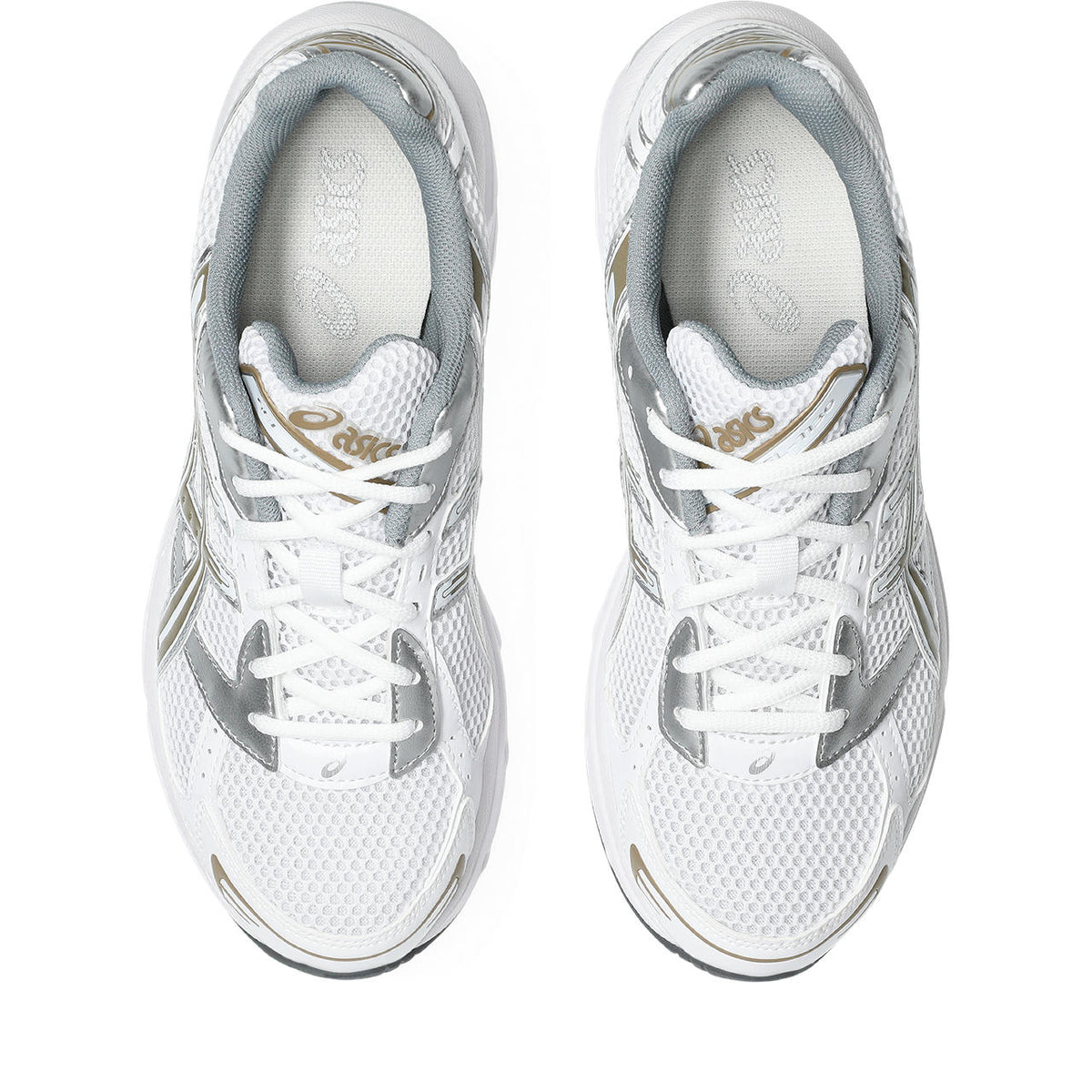 Asics womens shoes  neutral running shoes mens  sneakers Gel-1130 – White/Silver/Gold Sneaker