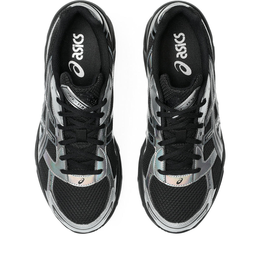 Asics womens shoes  neutral running shoes mens  sneakers Gel-1130 – Black/Iridescent Silver Sneaker