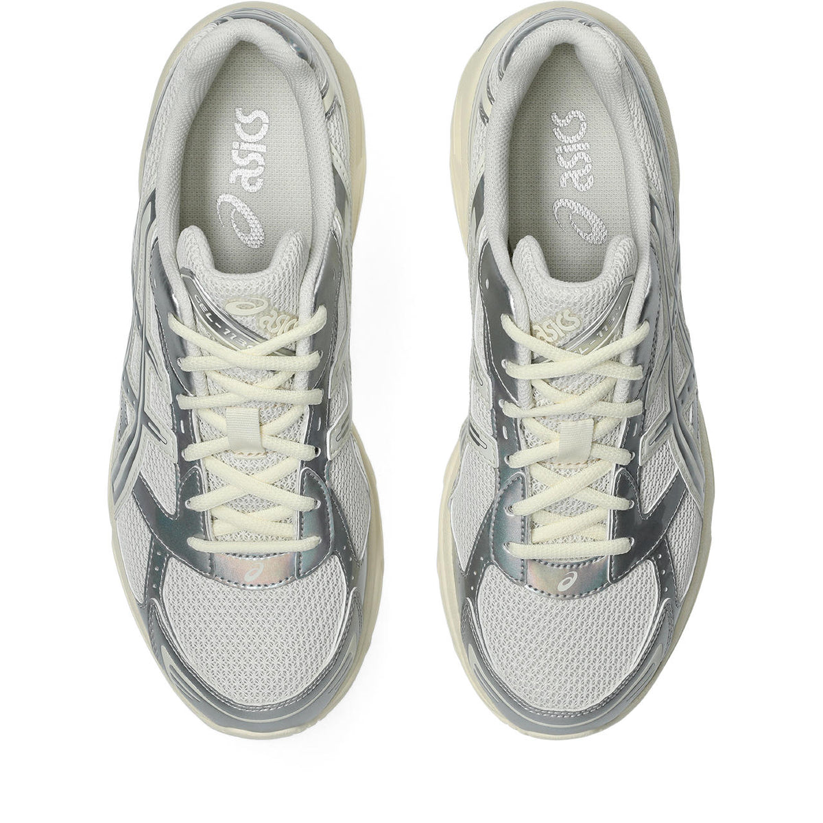Asics womens shoes  neutral running shoes mens  sneakers Gel-1130 – Cream/Iridescent Silver Sneaker