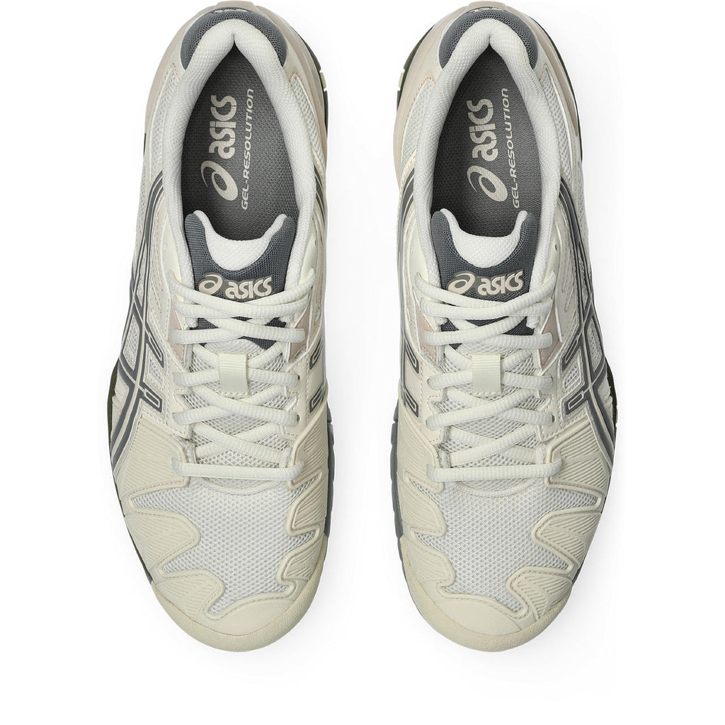 Asics womens shoes  neutral running shoes mens  sneakers Gel-Resolution – Cream/Beige/Dark Grey Tennis Sneaker