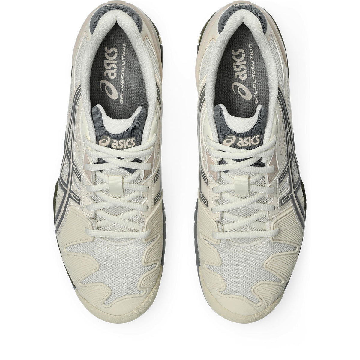Asics womens shoes  neutral running shoes mens  sneakers Gel-Resolution – Cream/Beige/Dark Grey Tennis Sneaker