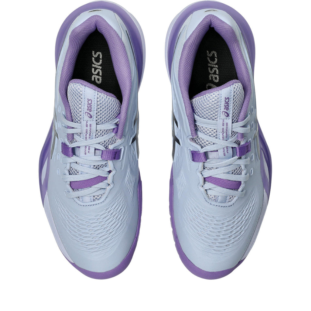 Asics womens shoes  neutral running shoes mens  sneakers Gel-Resolution – Light Blue/Purple/Black Tennis Sneaker