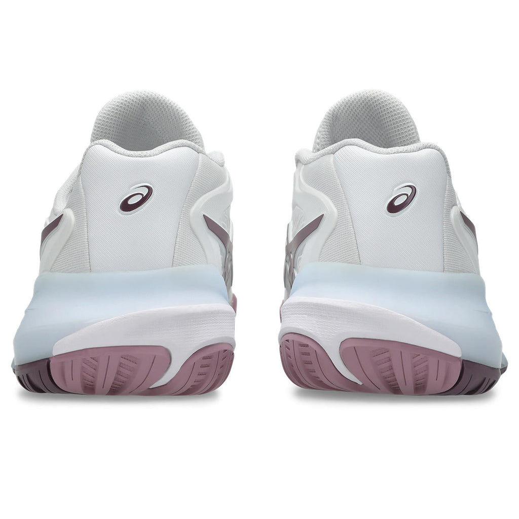 Asics womens shoes  neutral running shoes mens  sneakers Gel-Resolution – White/Dusty Mauve Tennis Sneaker