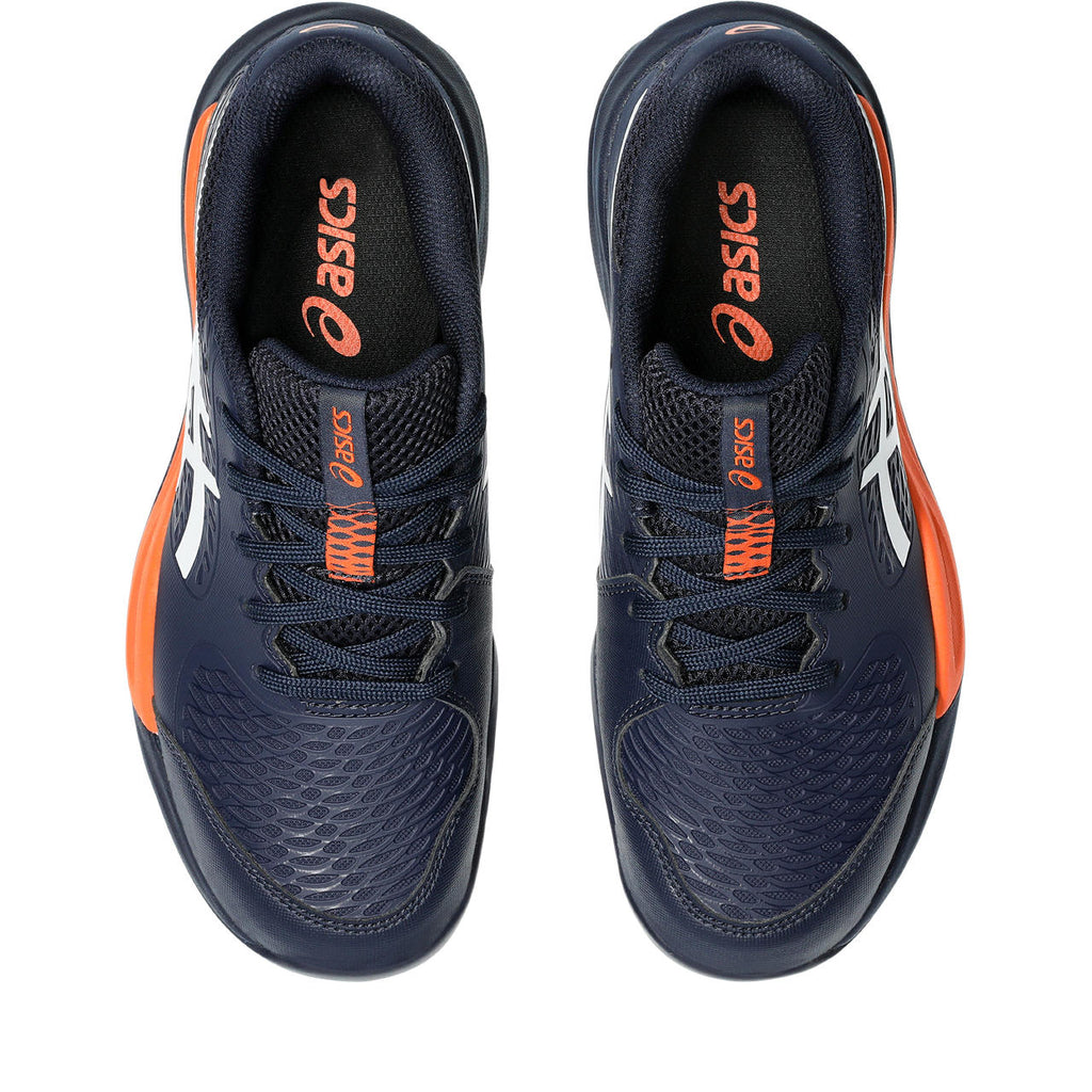 Asics womens shoes  neutral running shoes mens  sneakers Gel-Resolution – Navy Blue/White Tennis Sneaker