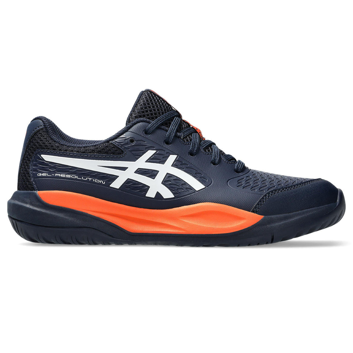 Asics womens shoes  neutral running shoes mens  sneakers Gel-Resolution – Navy Blue/White Tennis Sneaker