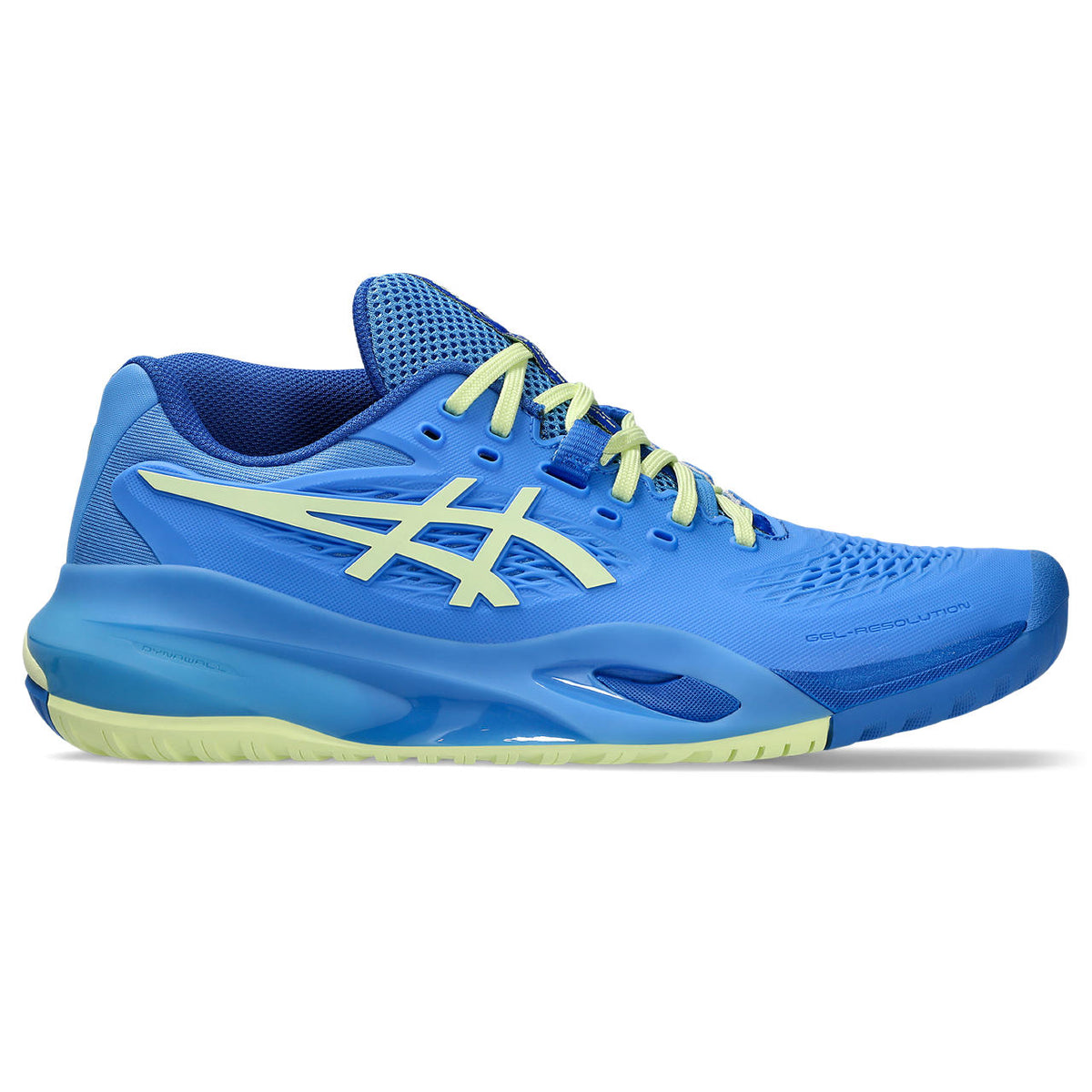 Asics womens shoes  neutral running shoes mens  sneakers Gel-Resolution – Bright Blue/Pale Yellow Tennis Sneaker