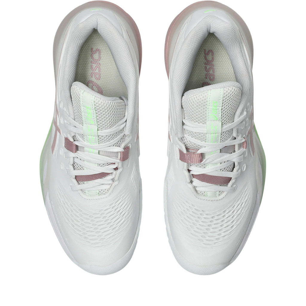 Asics womens shoes  neutral running shoes mens  sneakers Gel-Resolution – White/Dusty Pink Tennis Sneaker