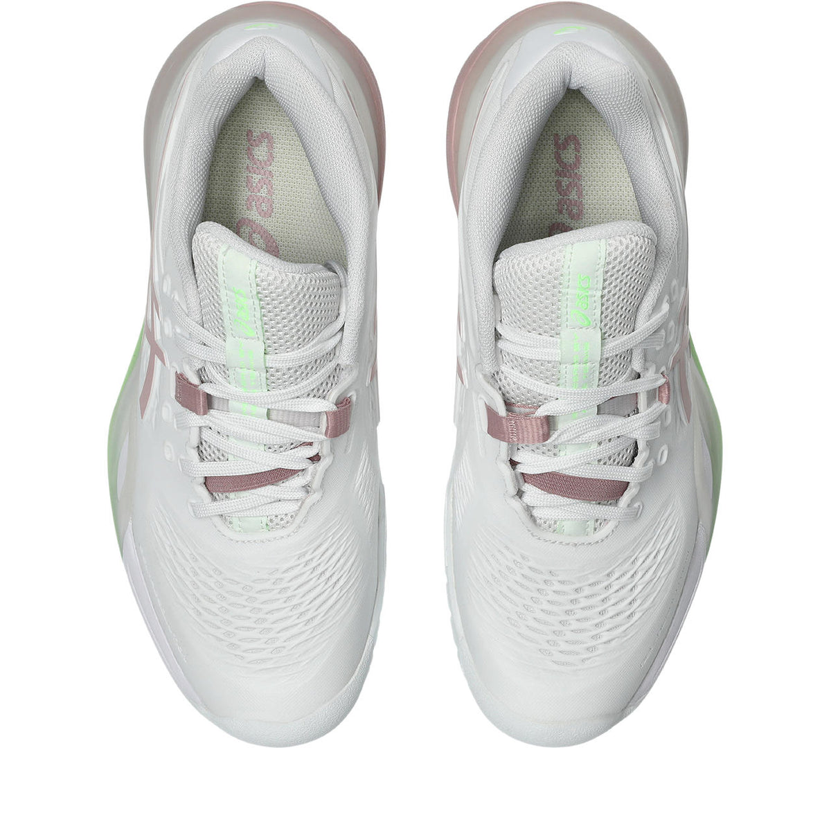 Asics womens shoes  neutral running shoes mens  sneakers Gel-Resolution – White/Dusty Pink Tennis Sneaker