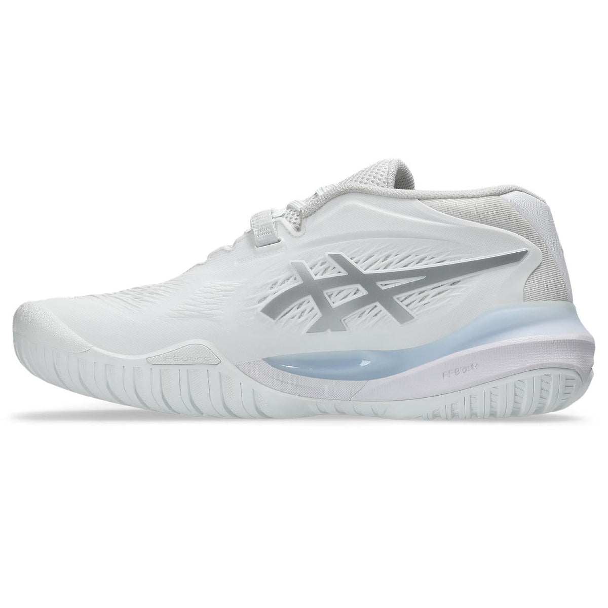 Asics womens shoes  neutral running shoes mens  sneakers Gel-Resolution – White/Silver Tennis Sneaker