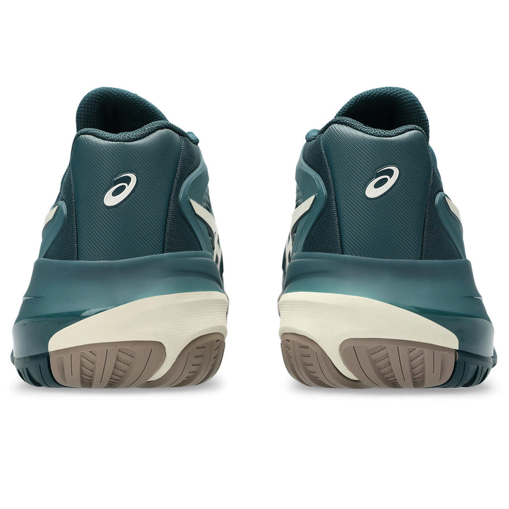 Asics womens shoes  neutral running shoes mens  sneakers Gel-Resolution – Teal/Off-White Tennis Sneaker