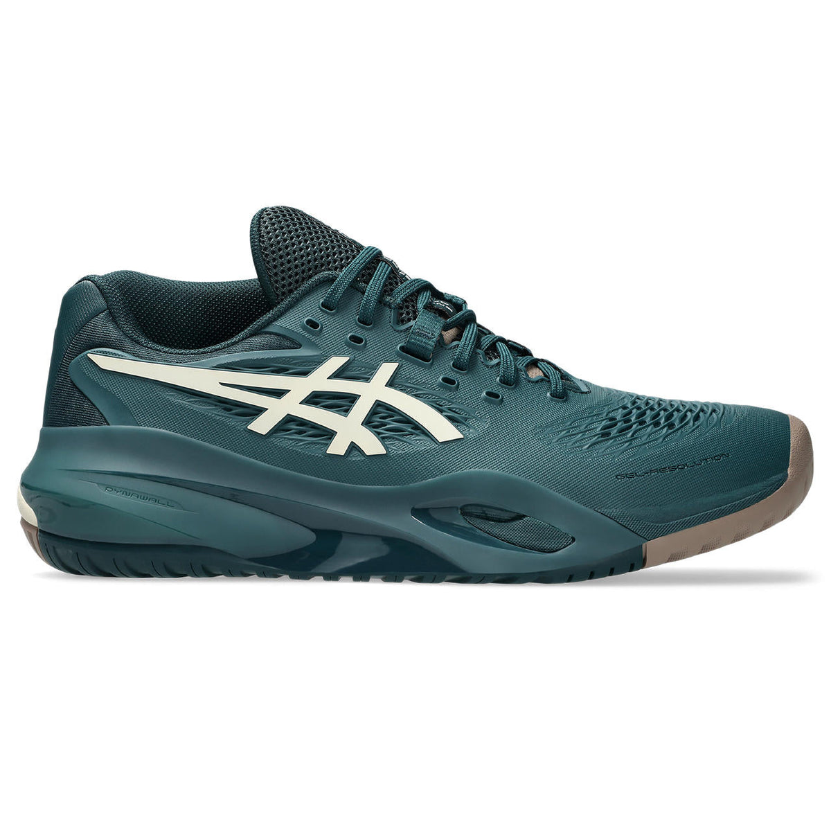 Asics womens shoes  neutral running shoes mens  sneakers Gel-Resolution – Teal/Off-White Tennis Sneaker