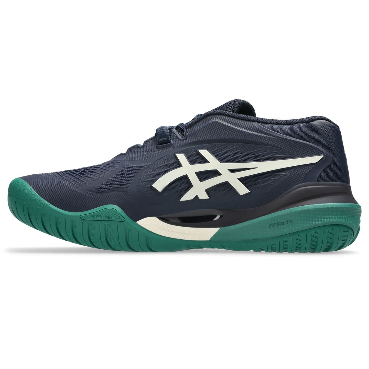 Asics womens shoes  neutral running shoes mens  sneakers Gel-Resolution – Navy/Off-White/Green Tennis Sneaker