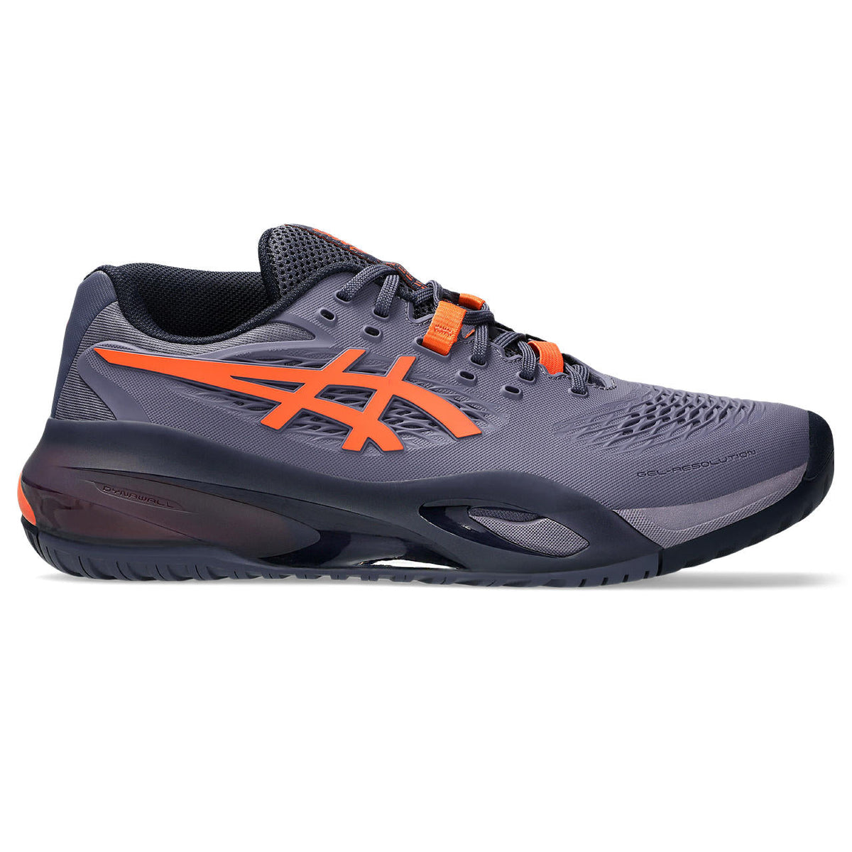 Asics womens shoes  neutral running shoes mens  sneakers Gel-Resolution – Dusk Violet/Orange Tennis Sneaker