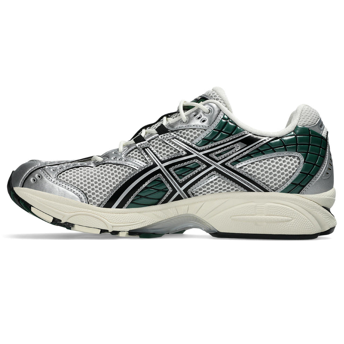 Asics womens shoes  neutral running shoes mens  sneakers Gel-1130 Silver / Dark Green / Cream