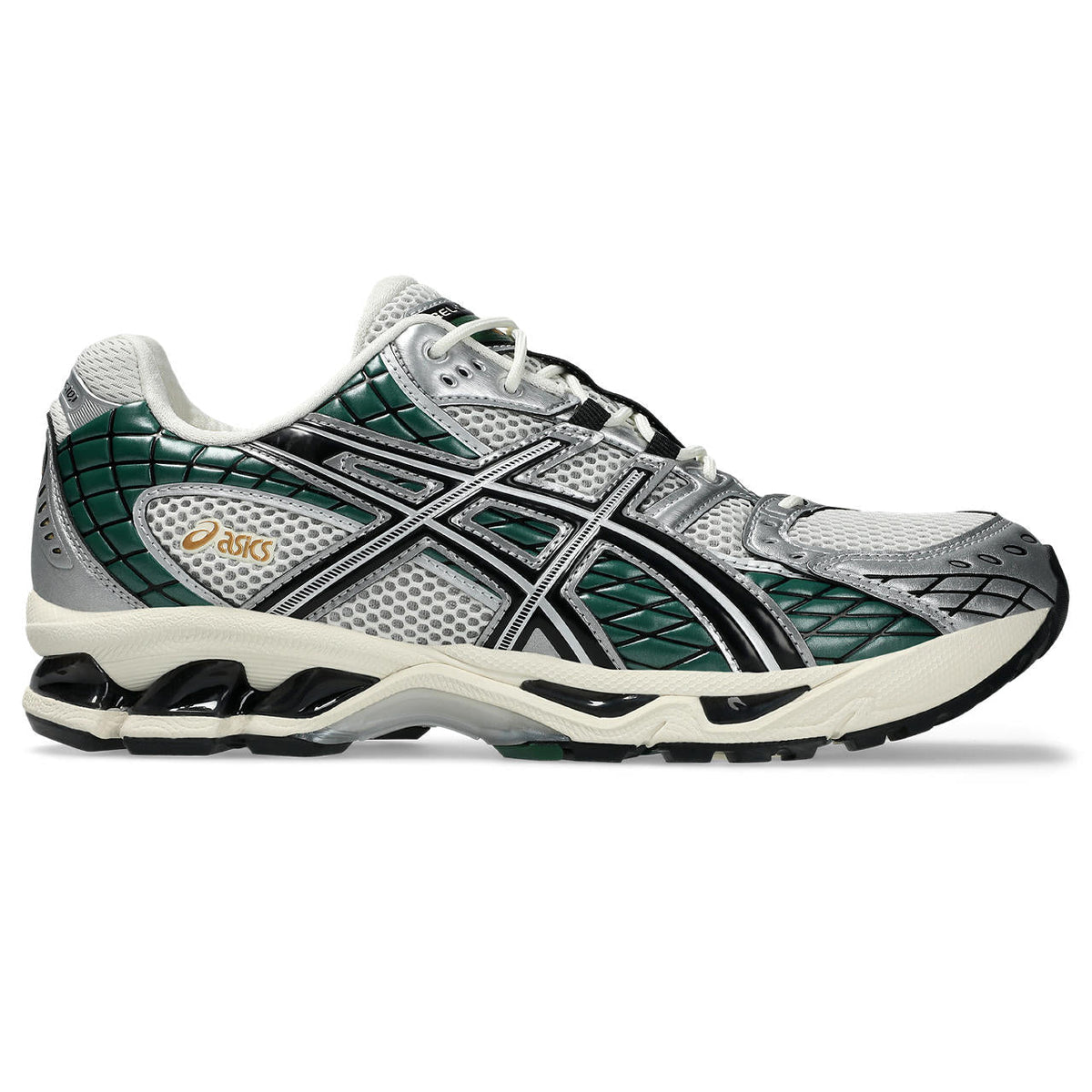 Asics womens shoes  neutral running shoes mens  sneakers Gel-1130 Silver / Dark Green / Cream
