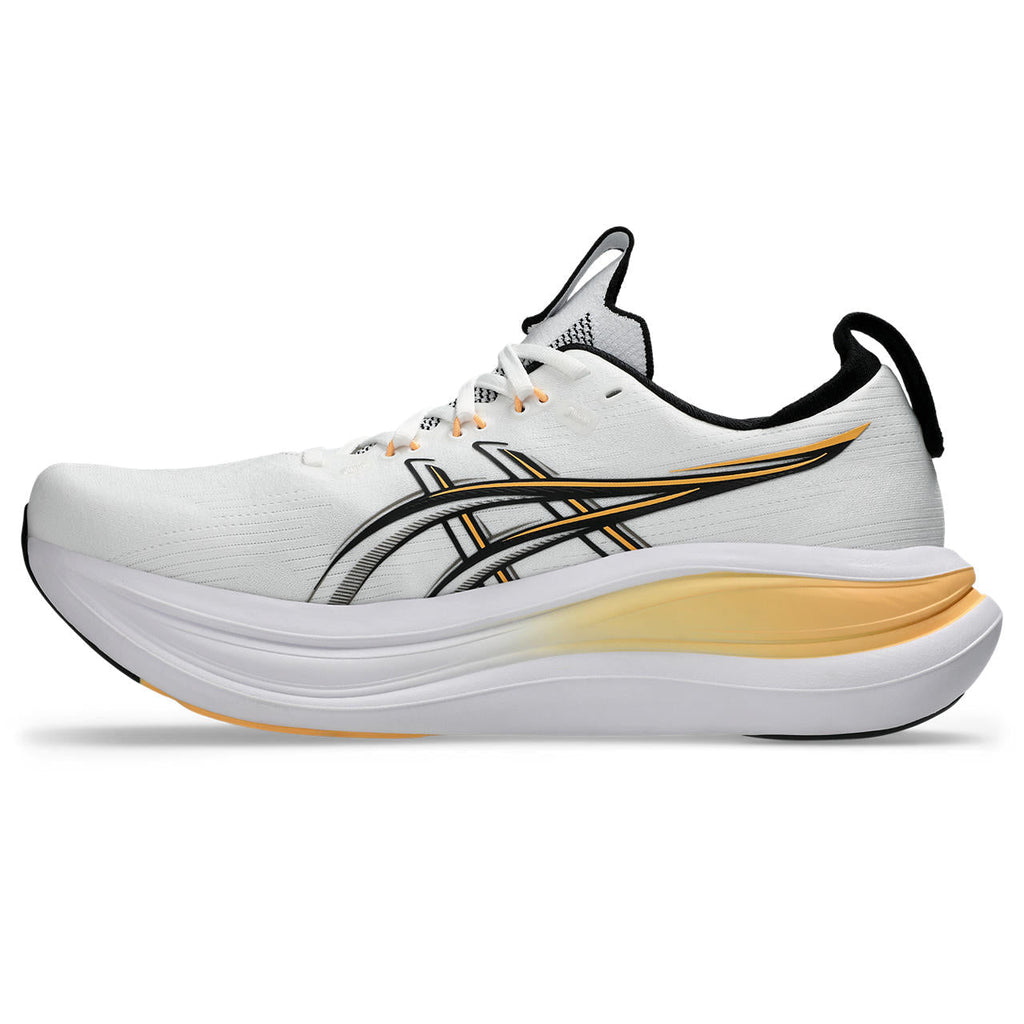 Asics womens shoes  neutral running shoes mens  sneakers  Gel-Nimbus 27 White / Black / Orange