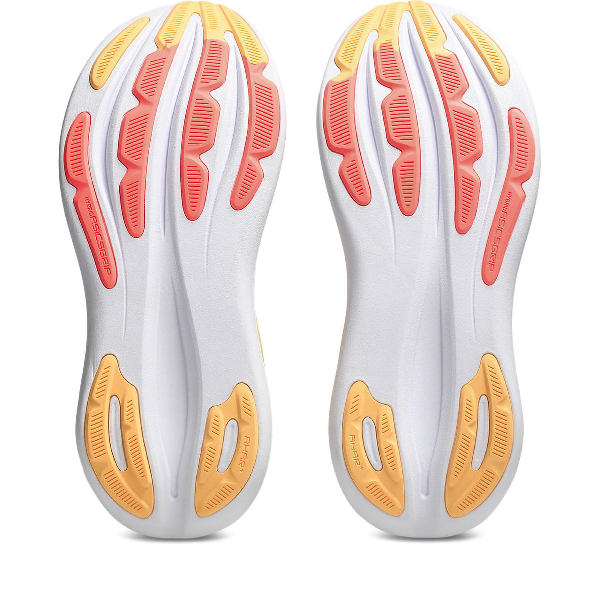 Asics womens shoes  neutral running shoes mens  sneakers Gel-Nimbus 27 White / Orange / Yellow