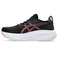 Asics womens shoes  neutral running shoes mens  sneakers  Gel-Nimbus 27 Black / Coral / White