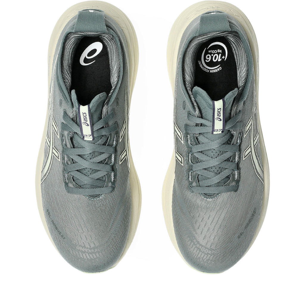 Asics womens shoes  neutral running shoes mens  sneakers Gel-Nimbus 27 Slate Gray / Cream