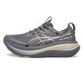 Asics womens shoes  neutral running shoes mens  sneakers  Gel-Nimbus 28 Charcoal Gray / Silver / Beige