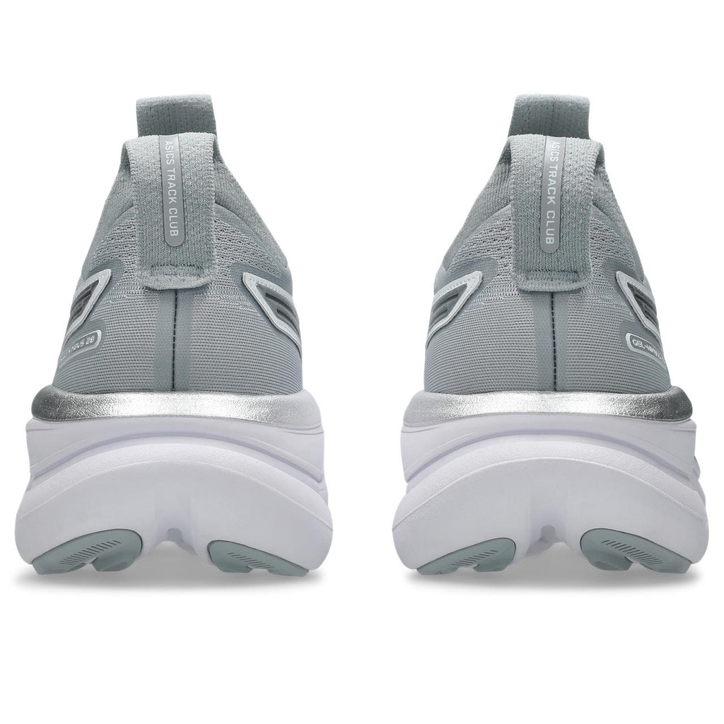 Asics womens shoes  neutral running shoes mens  sneakers Gel-Nimbus 28 Light Gray / Silver / White