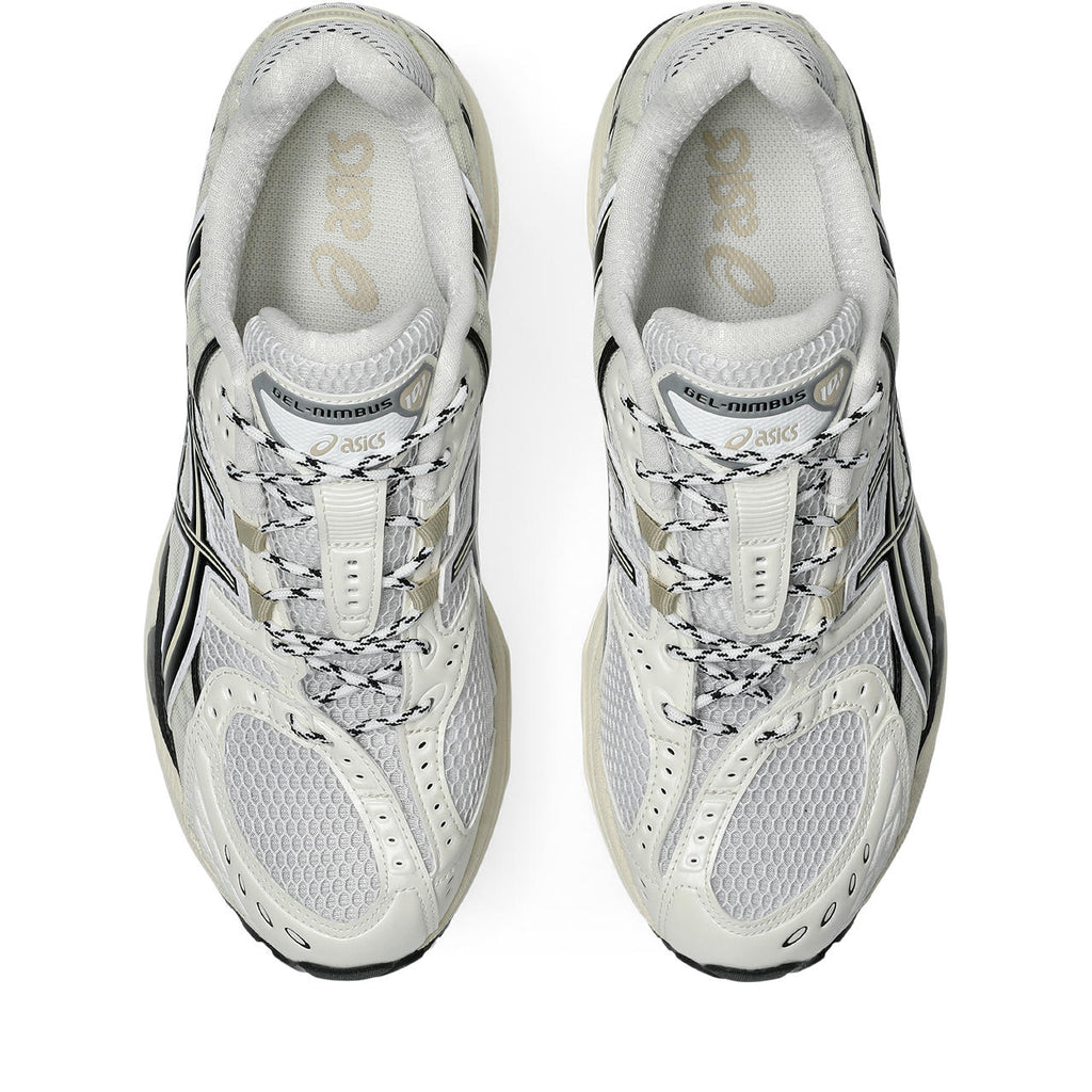 Asics womens shoes  neutral running shoes mens  sneakers Gel-Nimbus 10 White / Black / Cream