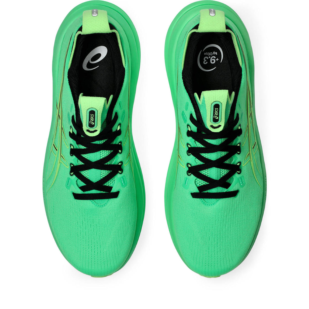 Asics womens shoes  neutral running shoes mens  sneakers  Gel-Nimbus 27 Bright Green / Black