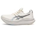 Asics womens shoes  neutral running shoes mens  sneakers Gel-Nimbus 27 Cream / Black / Light Blue